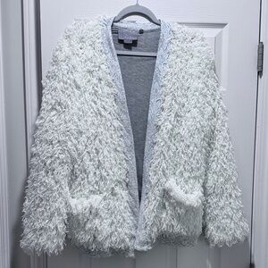 Women's Anthropologie Vanessa Virginia Shaggy Sparkly Jacket  M/L